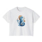Seahorse Watercolor Women's Boxy Tee at Caribbean Rays