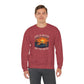 "Life Is Better On The Water" Crewneck Sweatshirt -Boat Sunset Graphic