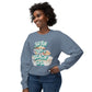Born to Be a Beach Girl Crewneck  Lightweight Sweatshirt