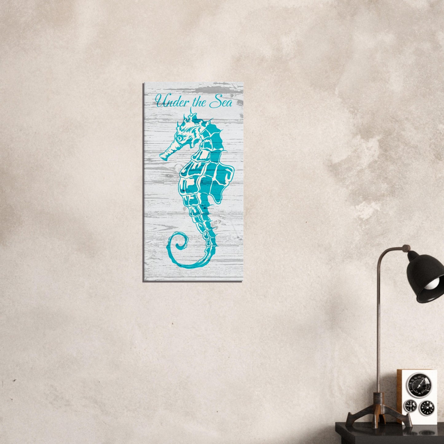  Under The Sea Seahorse Canvas Wall Print - Caribbean Rays