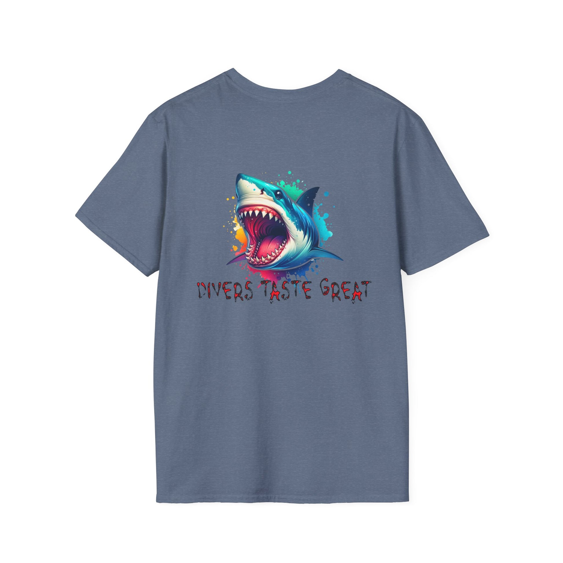 Diver's Taste Great Unisex Softstyle T-Shirt - Fun Fishing Tee - Caribbean Rays