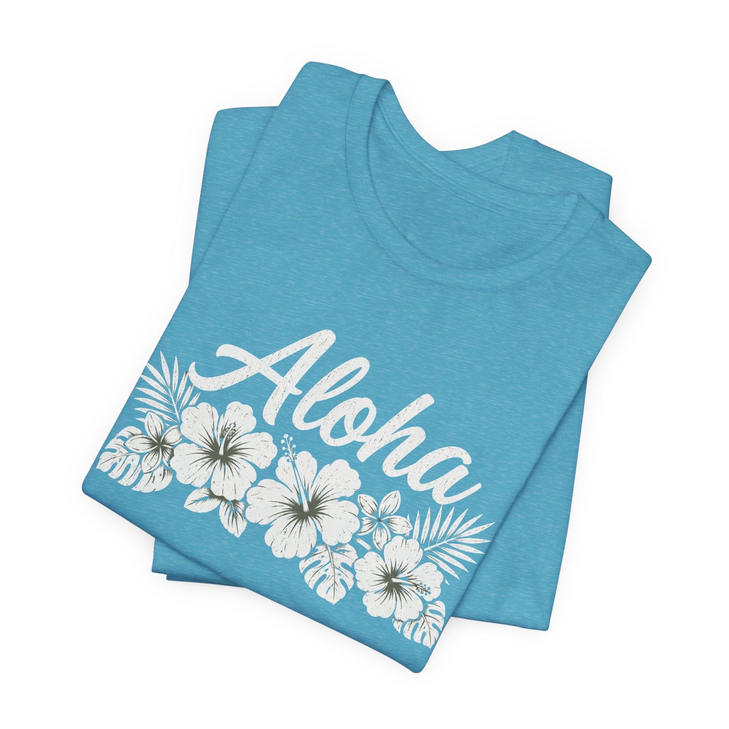 Aloha Floral T-Shirt — Hawaiian Hibiscus Vacation Tee
