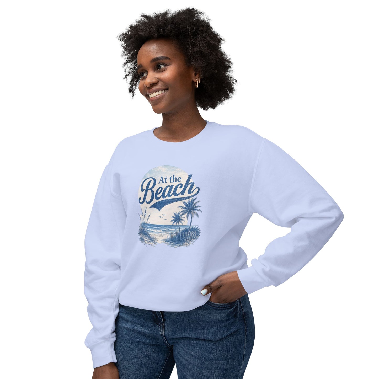 At The Beach Lightweight Crewneck Sweatshirt