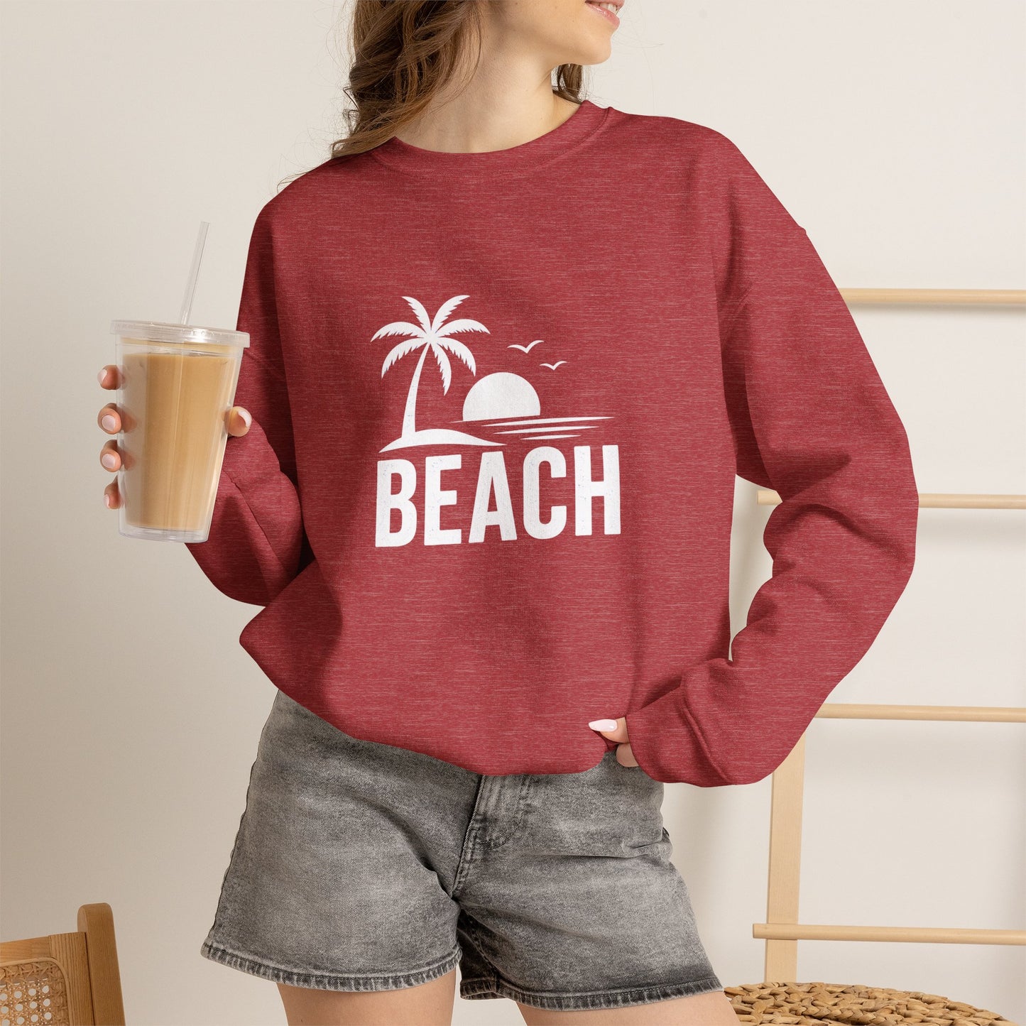 Beach Sunset Crewneck Sweatshirt