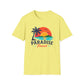 Paradise Found T‑Shirt — Retro Sunset Palm Beach Tee