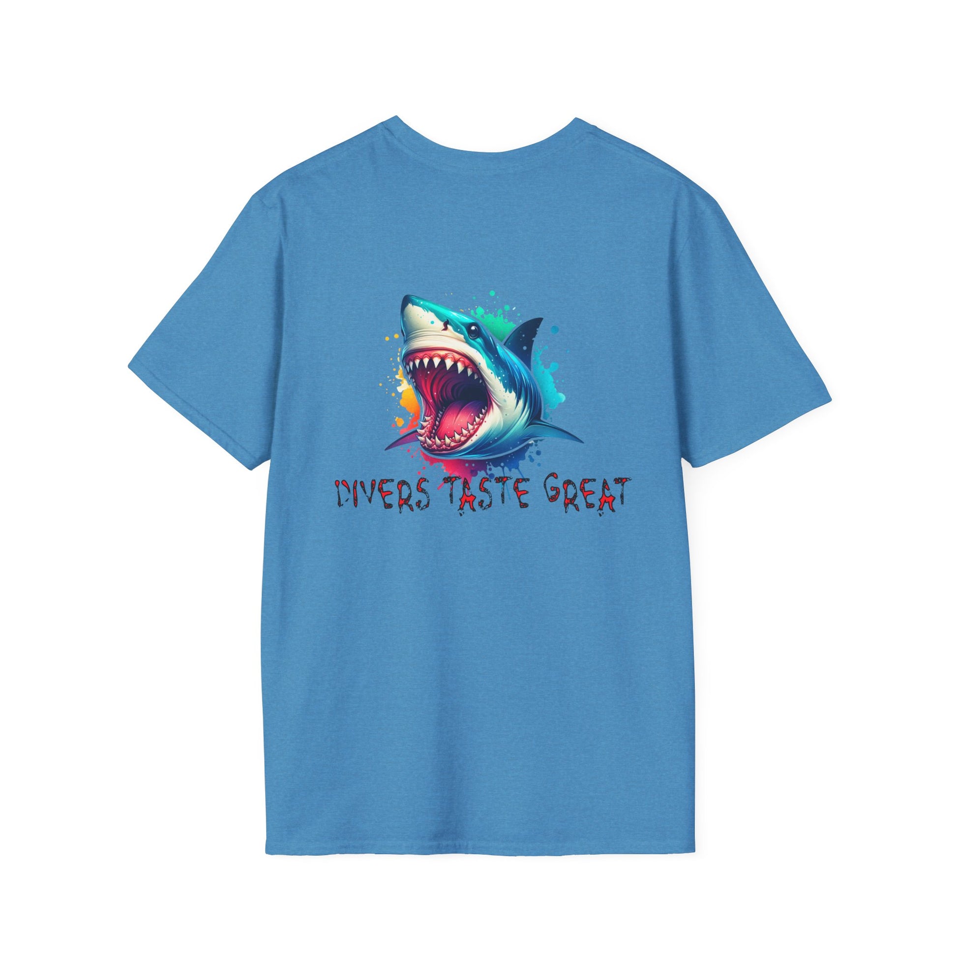 Diver's Taste Great Unisex Softstyle T-Shirt - Fun Fishing Tee on Caribbean Rays