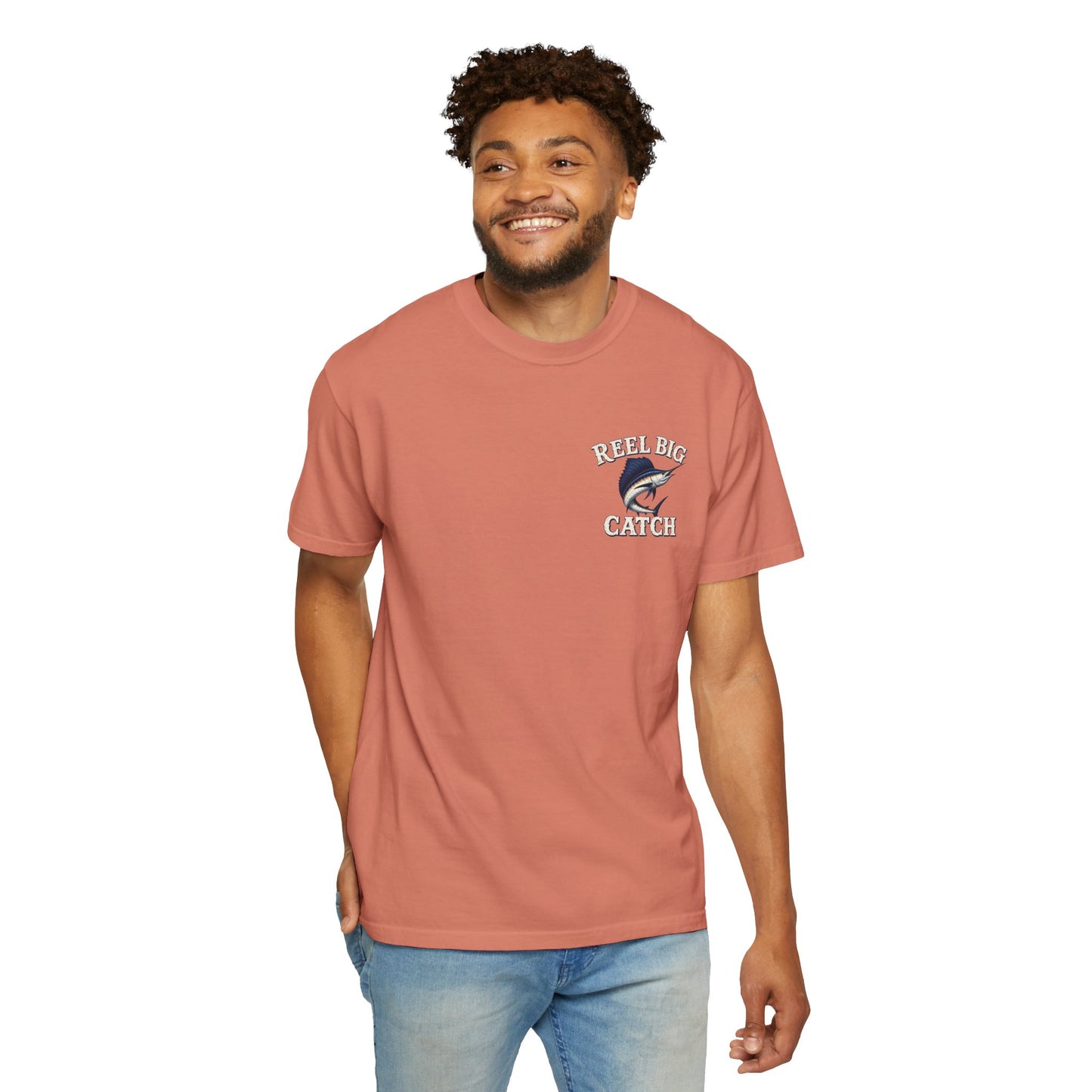 Reel Big Catch Fishing T-Shirt — Sailfish Offshore Angler Tee