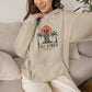 Tiki Vibes Hoodie — Retro Sunset Palm Tree Sweatshirt