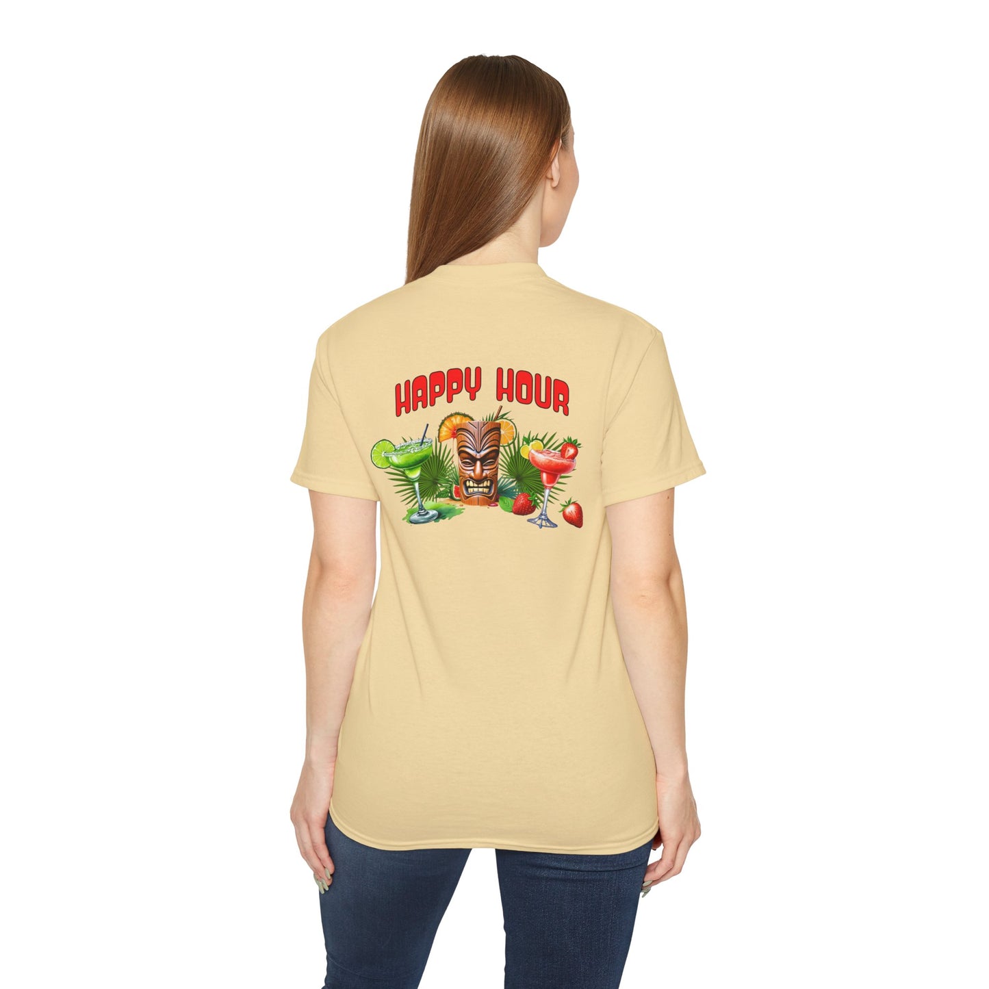 Tiki Beach Collection Happy Hour Unisex Ultra Cotton Tee