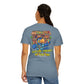 Gettin' Freaky at the Tiki Dancing Parrot Comfort Colors T-shirt