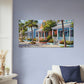 Key West Cottages Canvas Wall Print - Caribbean Rays 