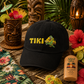 Tiki Embroidered Denim Hat — Tropical Surf Cap