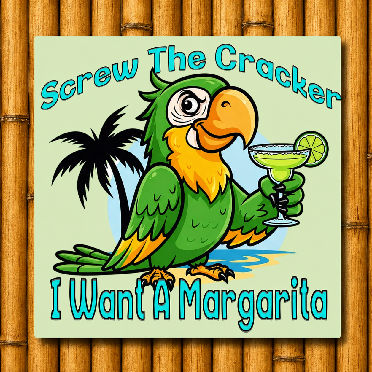 Screw the Cracker Aluminum Wall Print
