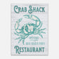 Crab Shack Teal Canvas Wall Print at Caribbean Rays