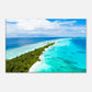  Skinny Island Canvas Wall Print by Caribbean Rays