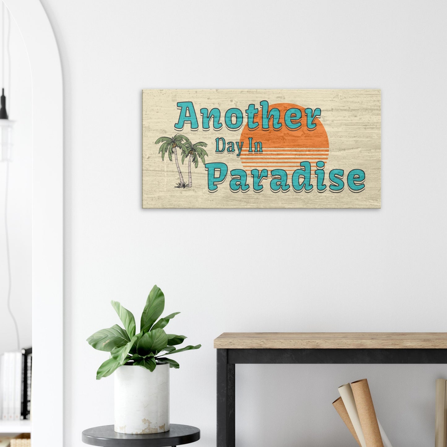 Another Day in Paradise Large Canvas Wall Print - Caribbean Rays