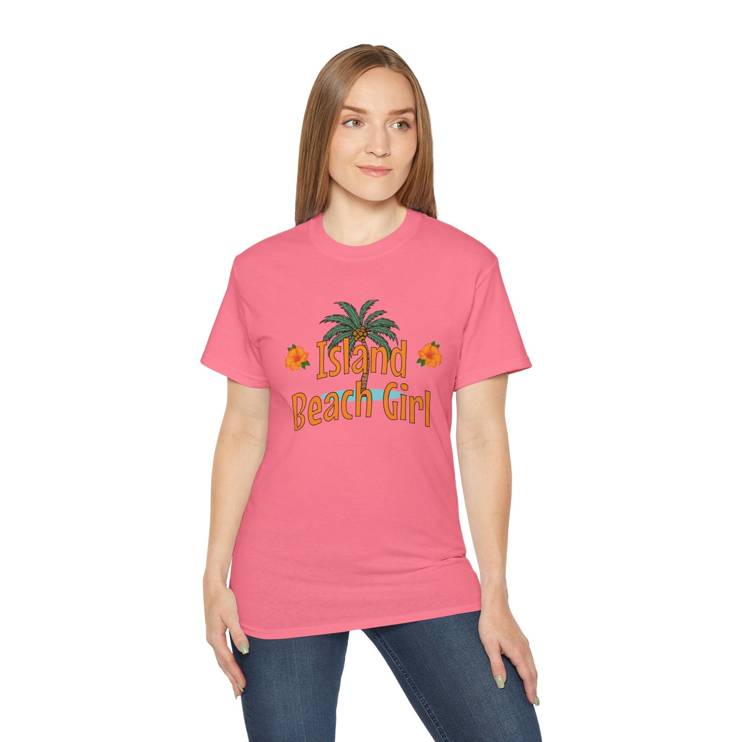 Tiki Beach Collection Island Beach Girl Unisex Ultra Cotton Tee