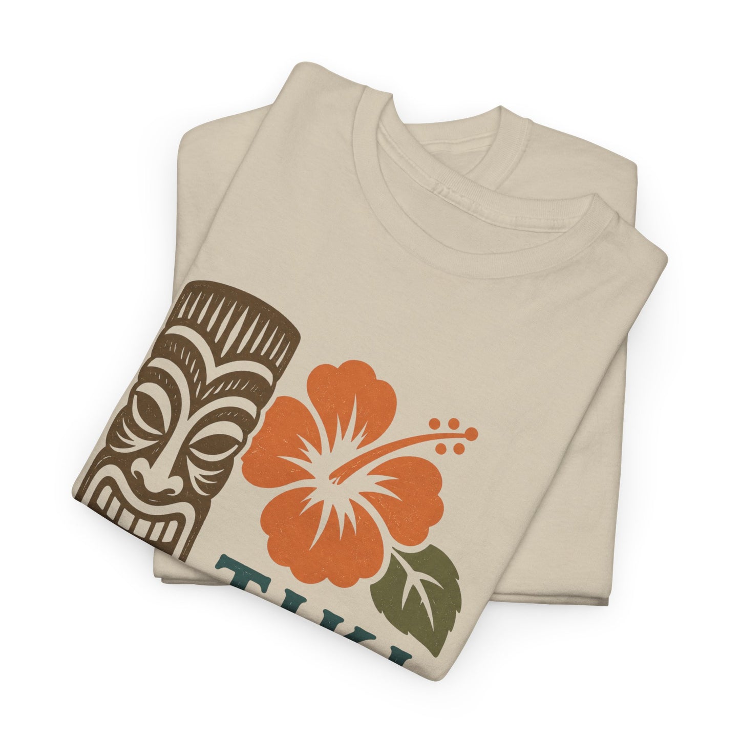 Tiki Vibes Floral Hibiscus Tee