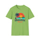 Paradise Found T‑Shirt — Retro Sunset Palm Beach Tee