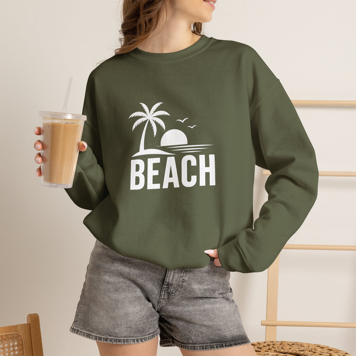 Beach Sunset Crewneck Sweatshirt