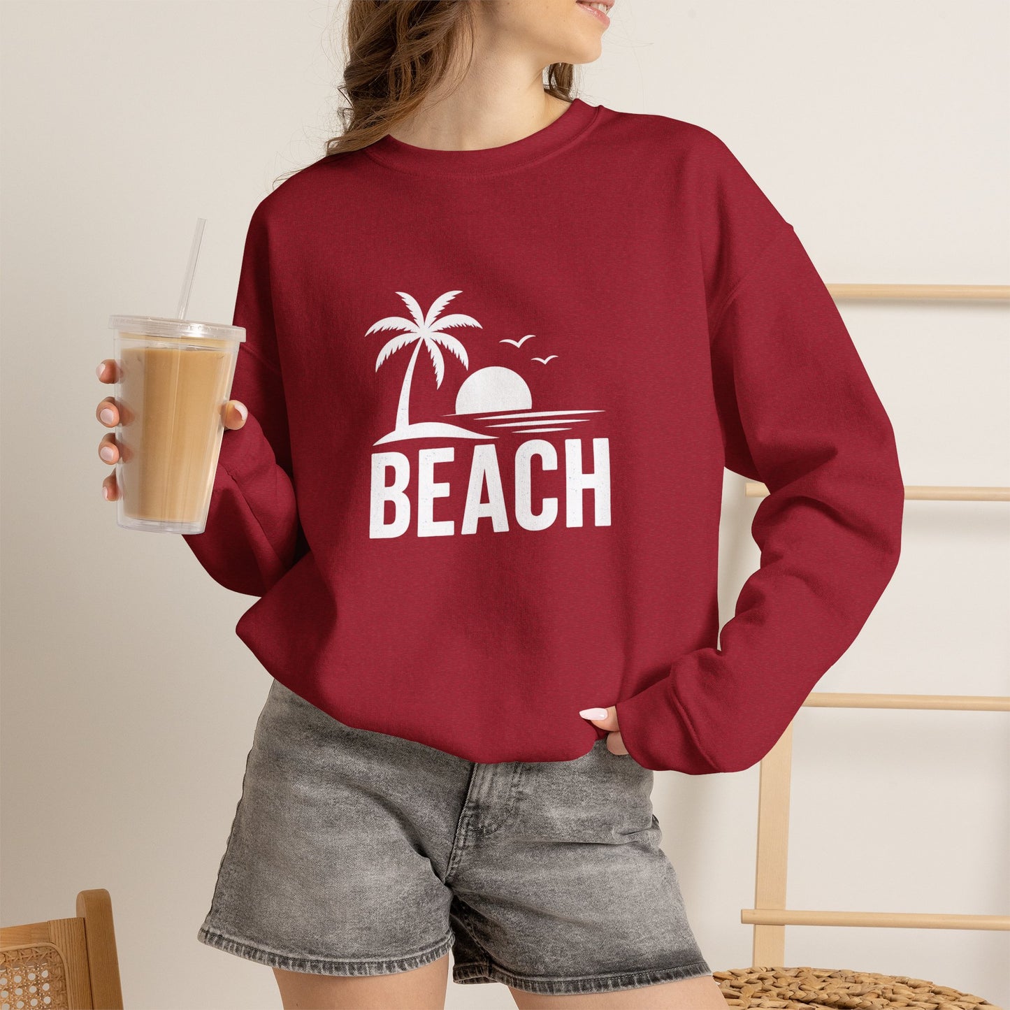 Beach Sunset Crewneck Sweatshirt