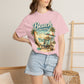 Beach Therapy T-Shirt — Vintage Surf Chair & Palm Graphic