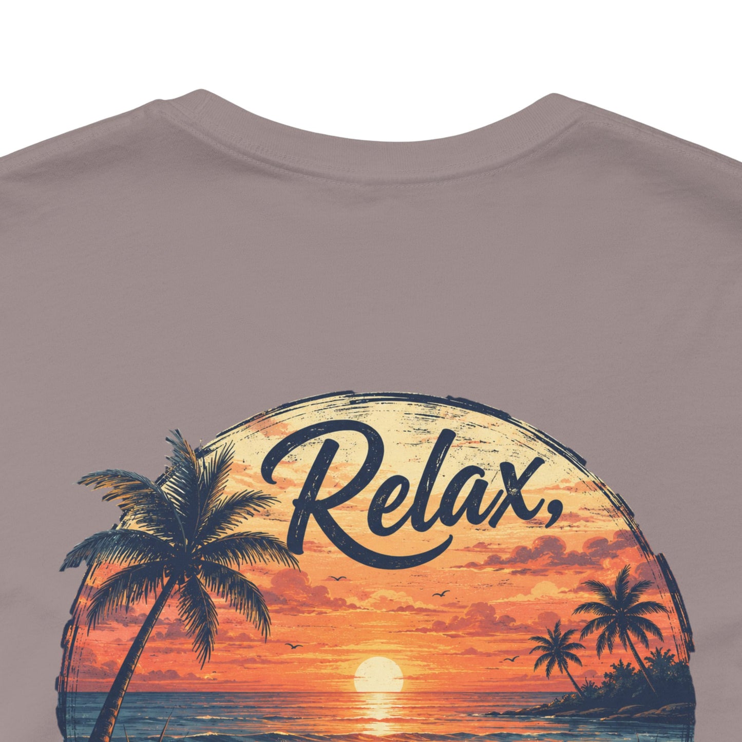 Sunset Beach Tee — "Relax Watch a Sunset" Graphic T-Shirt