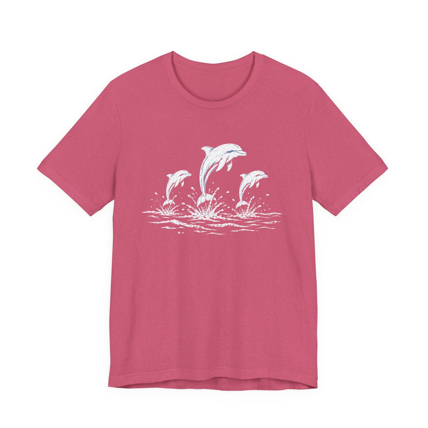 Dolphin Trio Tee — Playful Ocean Graphic T-Shirt
