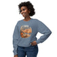 Beach Life Fall Pumpkin Lightweight Crewneck Sweatshirt