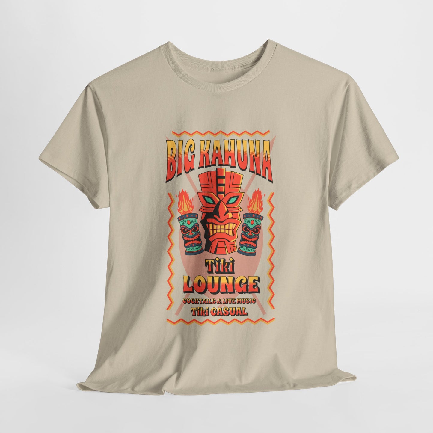 Big Kahuna Tiki Lounge Tee – Heavy Cotton Graphic Unisex T-Shirt