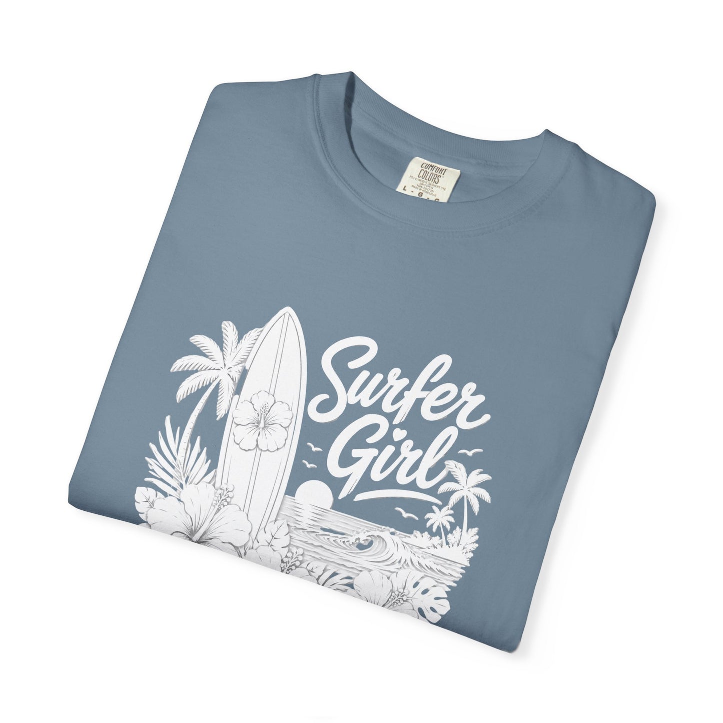Surfer Girl Graphic Tee — Vintage Beach Surf T‑Shirt
