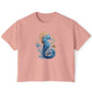 Seahorse Watercolor Women's Boxy Tee at Caribbean Rays