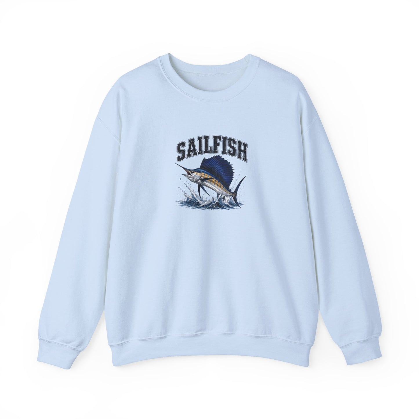 Sailfish Graphic Sweatshirt – Vintage Marlin Fishing Crewneck