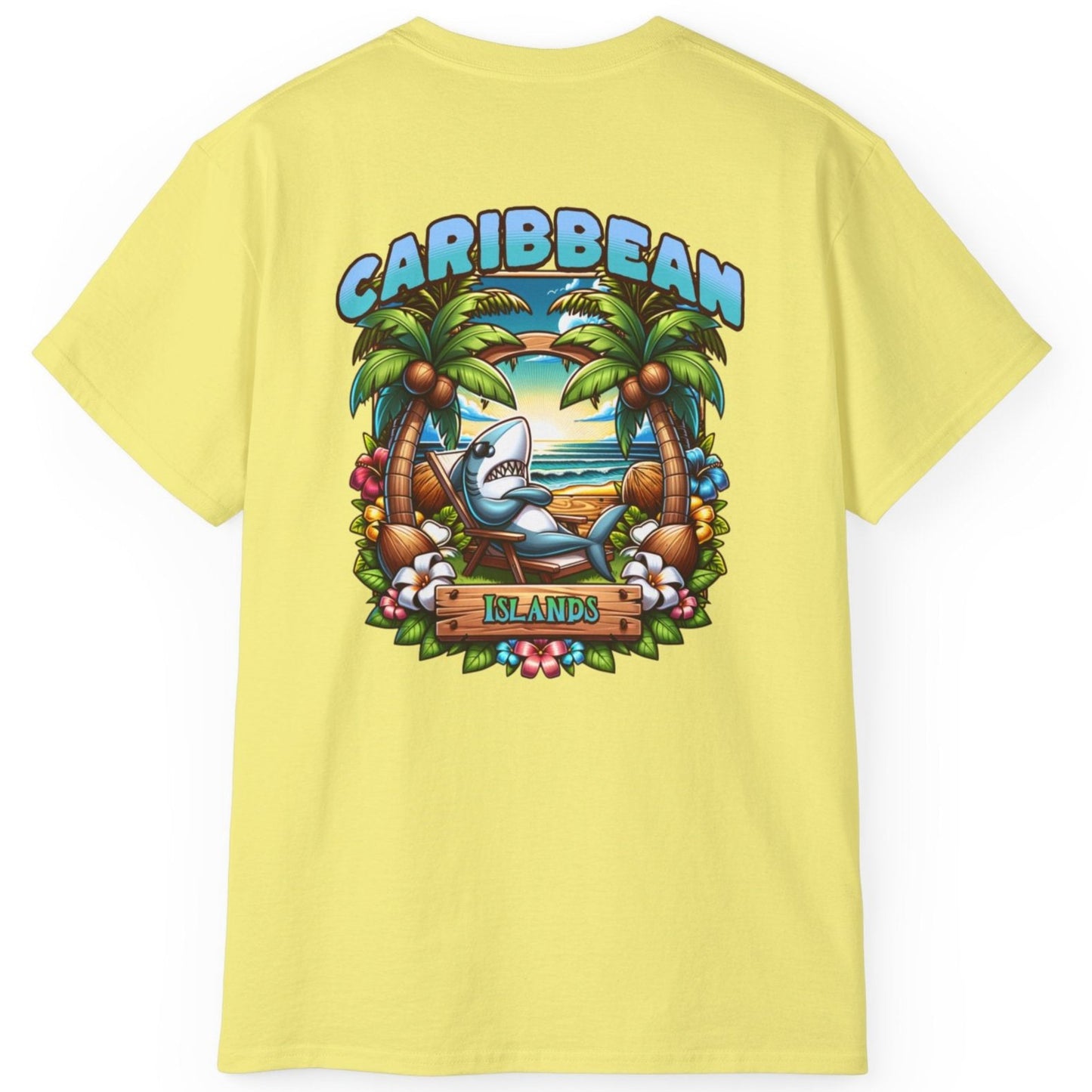 Tiki Beach Collection Caribbean Islands Unisex Ultra Cotton Tee by Caribbean Rays