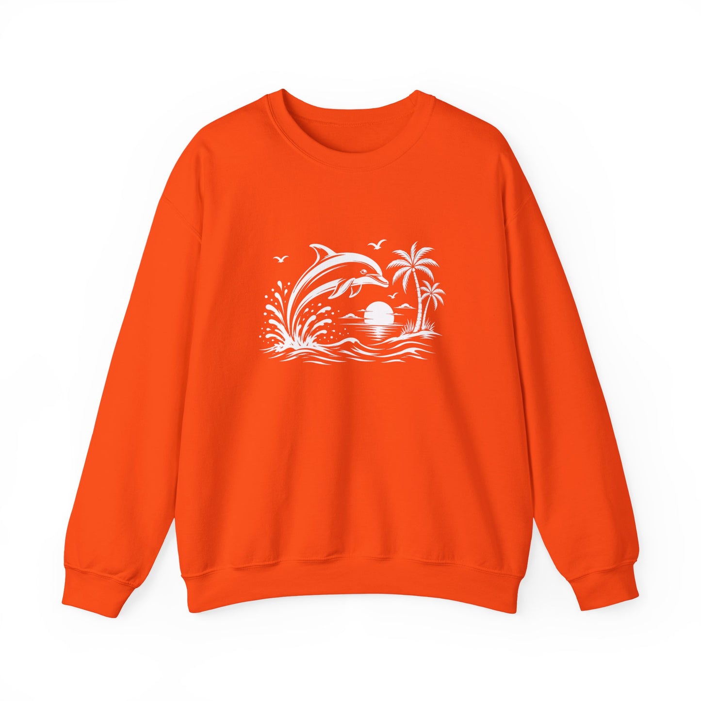 Dolphin Sunset Crewneck Sweatshirt