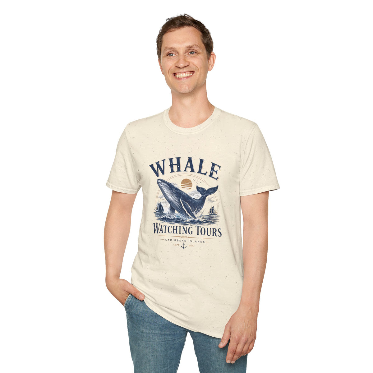 Whale Watching Tours Unisex Softstyle T-Shirt