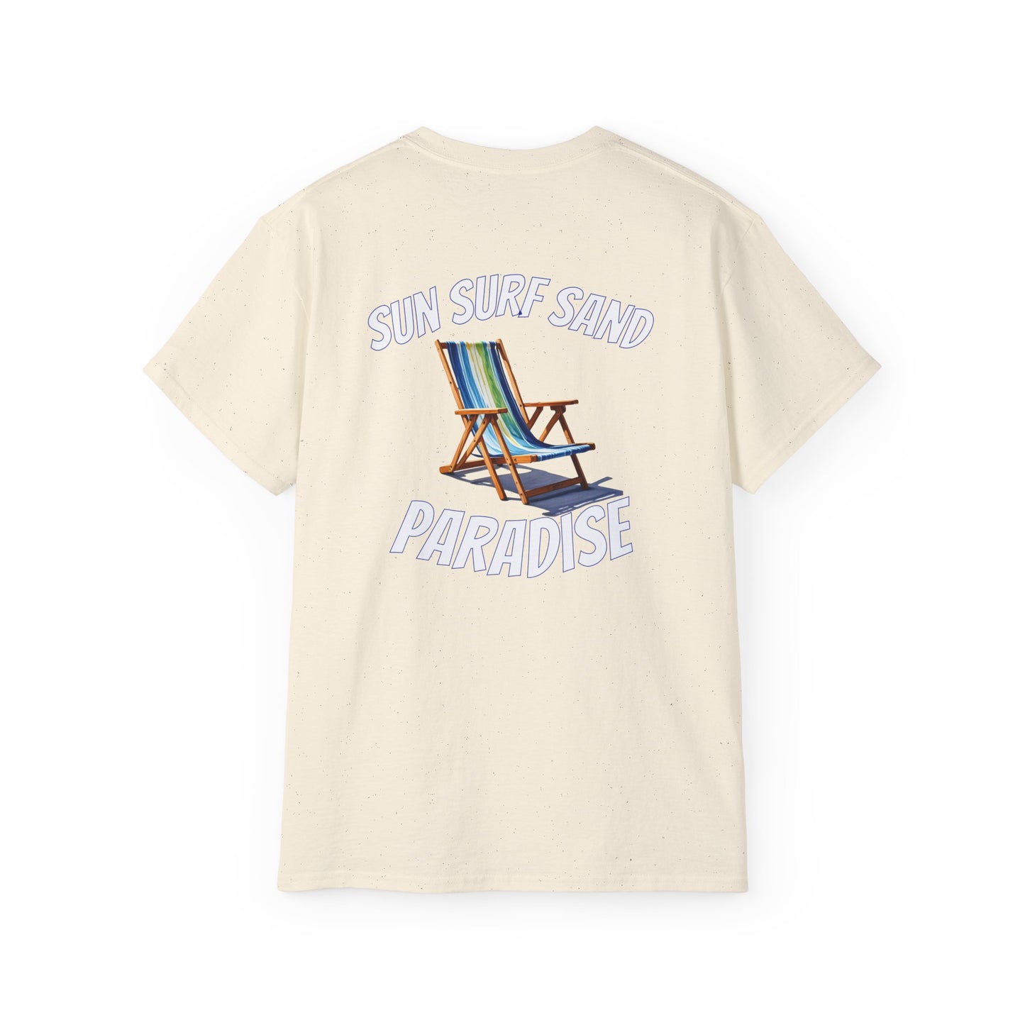 Tiki Beach Collection Sun Surf Sand Paradise Unisex Ultra Cotton Tee by Caribbean Rays