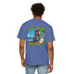 T-Shirt — "Living in Paradise and Loving It" Tropical Parrot Beach Tee