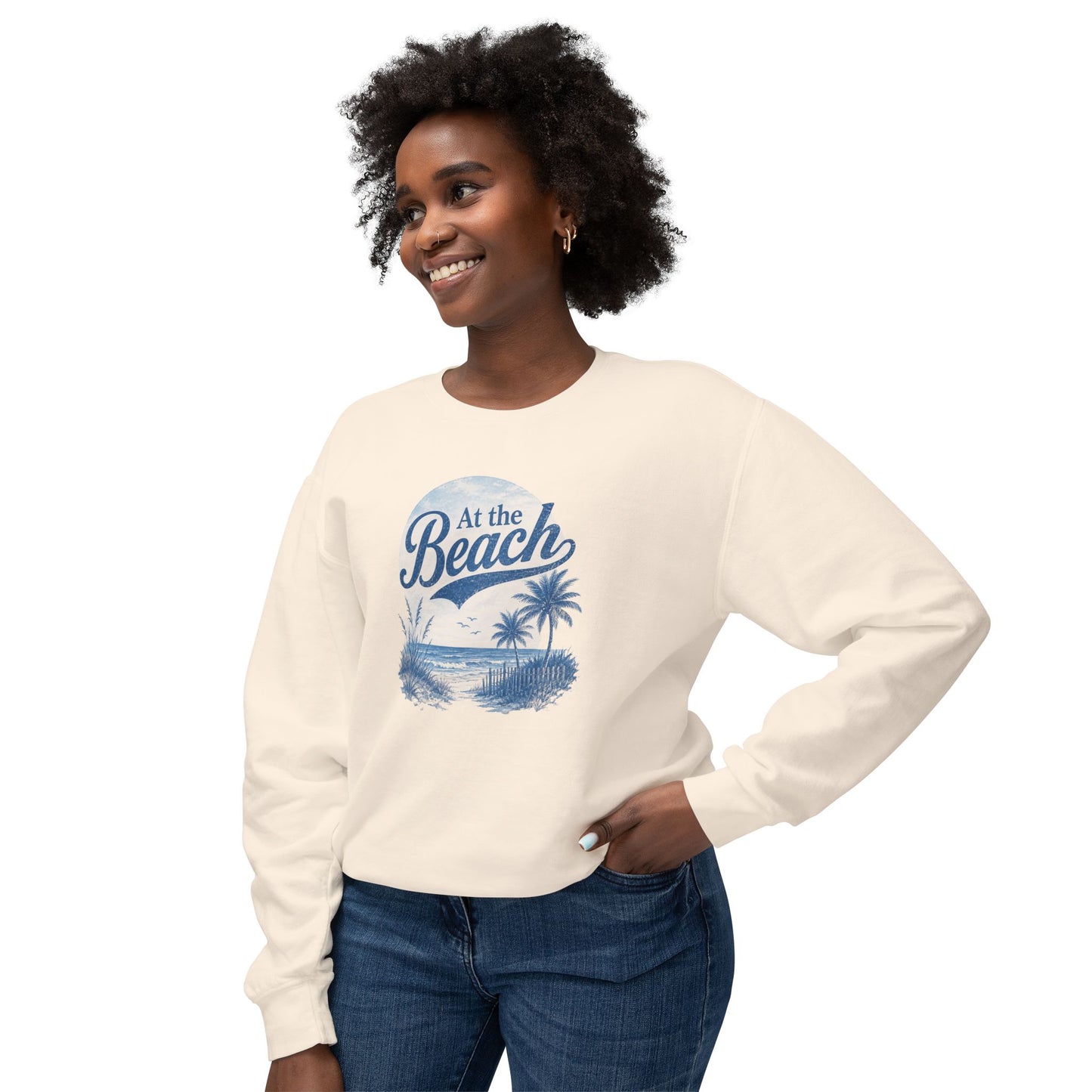 At The Beach Lightweight Crewneck Sweatshirt