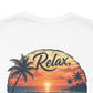 Sunset Beach Tee — "Relax Watch a Sunset" Graphic T-Shirt