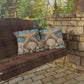 Coastal Starfish Outdoor Pillow — Beach Seashell Patio Cushion