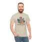 Island State of Mind T-Shirt — Tropical Tiki Tee with Hibiscus & Palm Leaves