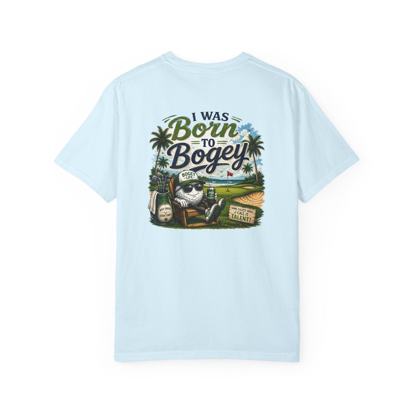 Born to Bogey T-Shirt — Retro Golf Skull Graphic Tee