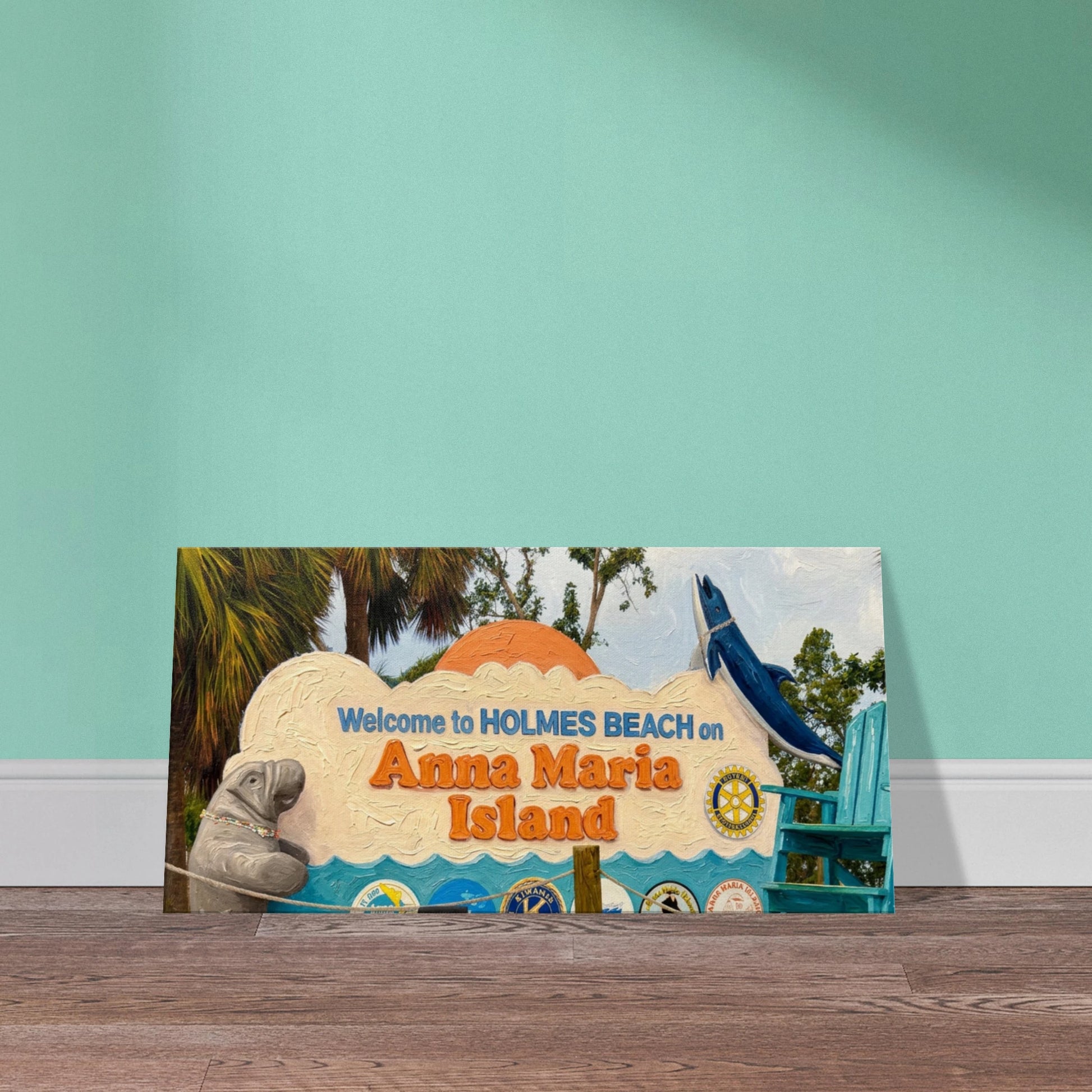 Welcome to Anna Maria Island Canvas Wall Print at Caribbean Rays