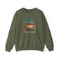 Tiki Bar Crewneck Sweatshirt — Retro Tropical Sunset Design