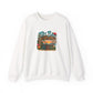 Tiki Bar Crewneck Sweatshirt — Retro Tropical Sunset Design