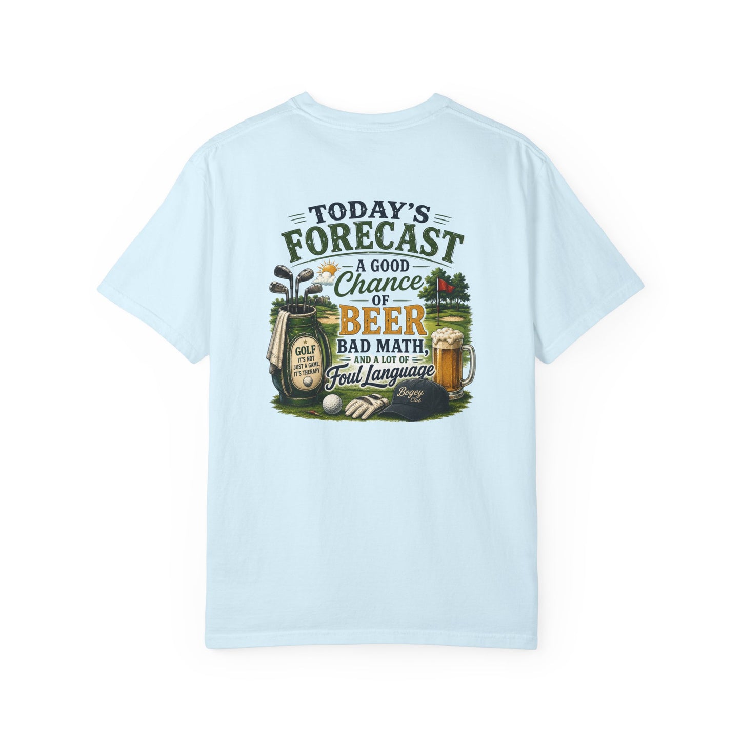 Beer Forecast T-Shirt — “Today’s Forecast: A Good Chance of Beer” Casual Tee