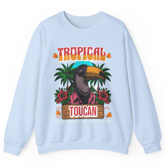 Tropical Toucan Crewneck Sweatshirt – Unisex Heavy Blend