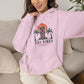 Tiki Vibes Hoodie — Retro Sunset Palm Tree Sweatshirt
