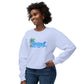 Beach Graphic Crewneck Sweatshirt — Palm Tree Retro Surf Vibe